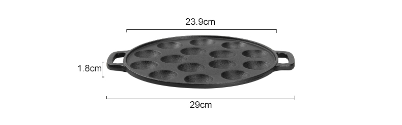 Takoyaki 15-hole flat pan mold, takoyaki making frying pan, takoyaki pancake baking tray