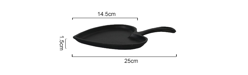 Mini cast-iron frying pan, heart-shaped egg frying pan, suitable for stoves and ovens, both indoor and outdoor use
