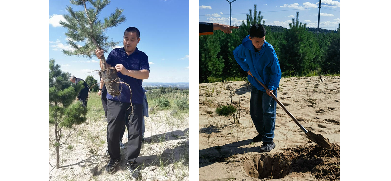 The "2025 Three-North Shelter Forest Program - Jishang Project" public welfare tree-planting activity