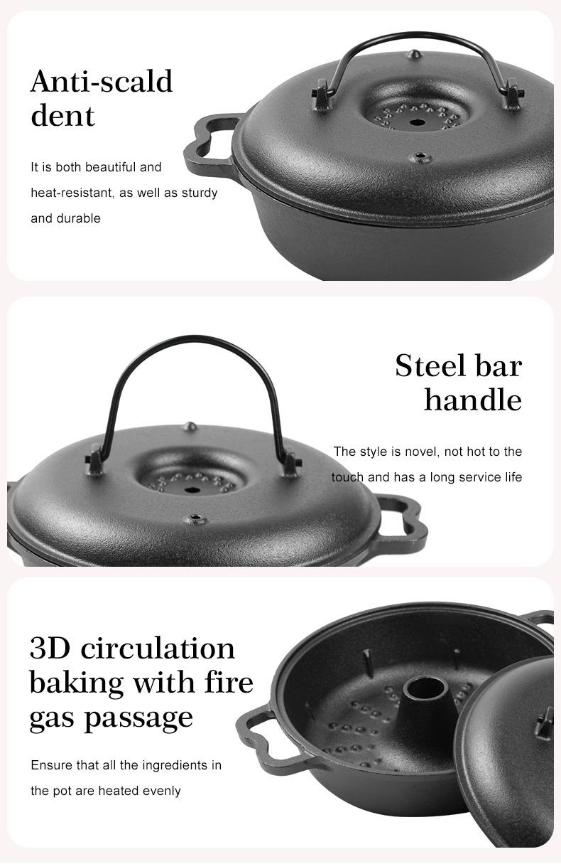 Cast iron baking pot, sweet potato baking pot, taro baking pot, chestnut and potato baking pot