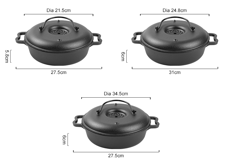 Cast iron baking pot, sweet potato baking pot, taro baking pot, chestnut and potato baking pot