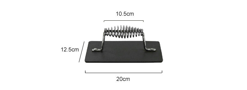 Cast iron rectangular press beef barbecue hamburger