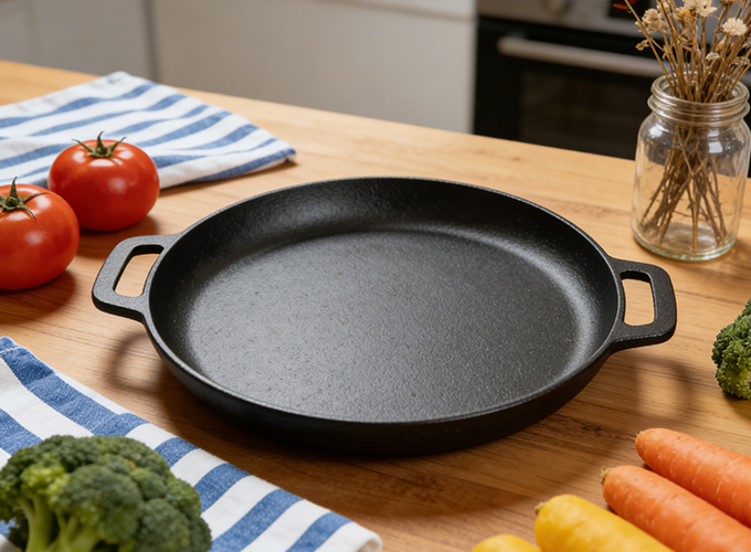 Cast iron double-ear baking tray
