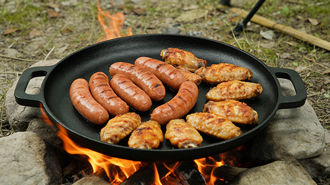 Cast iron double-ear baking tray
