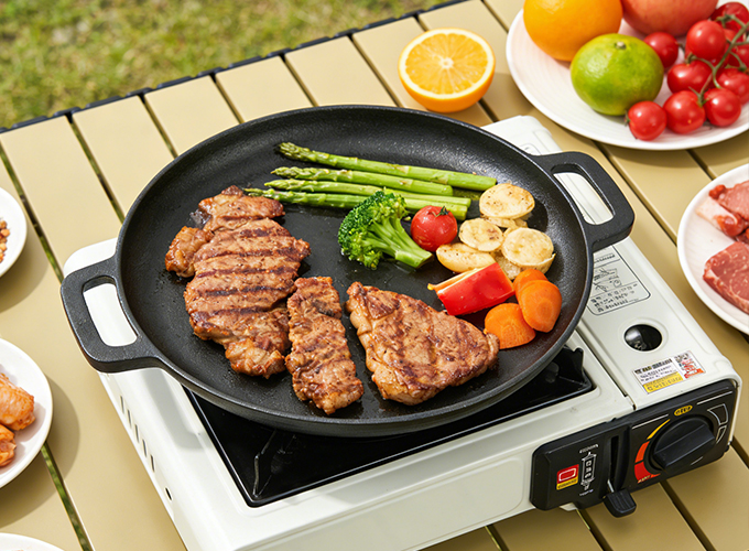 Cast iron double-ear baking tray