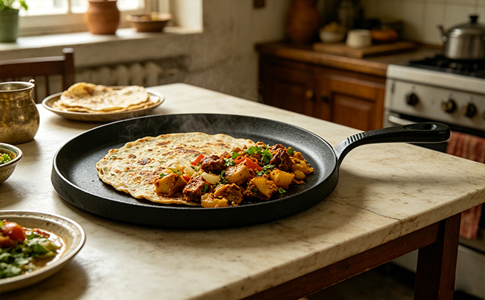 Premium Cast Iron Indian Tawa: Traditional